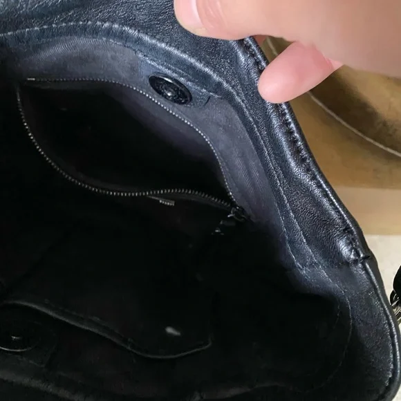 ELIE TAHARI Lamb leather and fox-fur accent cross-body bag - Picture 3 of 5